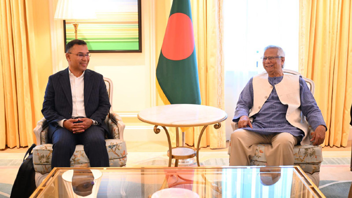 তারেক রহমানকে অভিনন্দন জানালেন প্রধান উপদেষ্টা