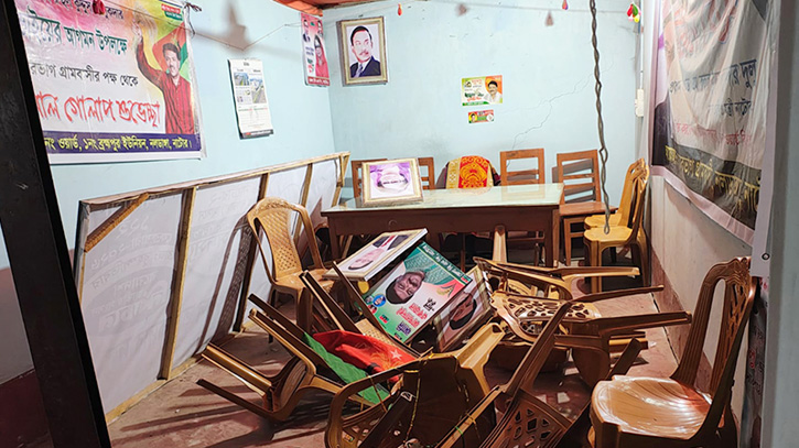 বিএনপির কার্যালয়ে ভাঙচুর, অভিযোগ আ.লীগের নেতা-কর্মীদের বিরুদ্ধে